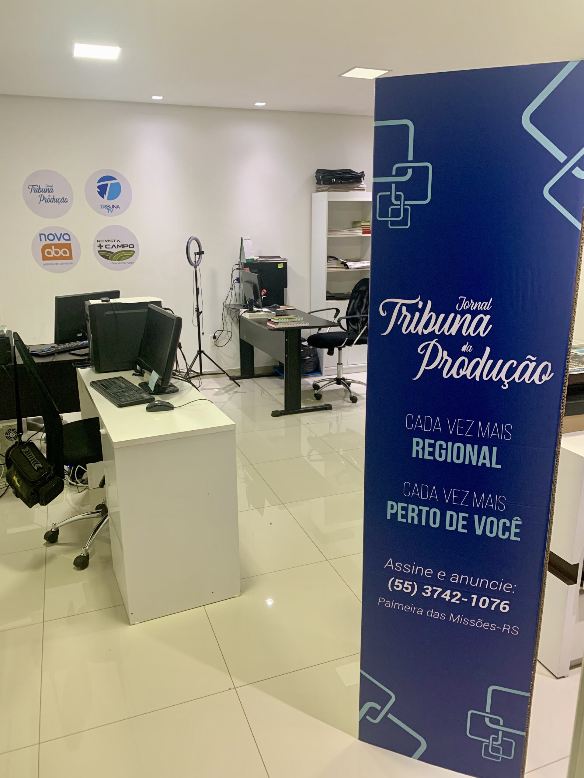 Estúdio Jornal Tribuna da Produção